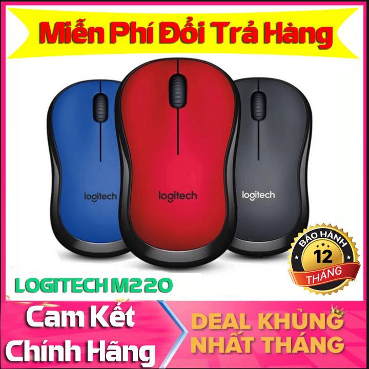 Chuột Không Dây Logitech M220 Chính Hãng