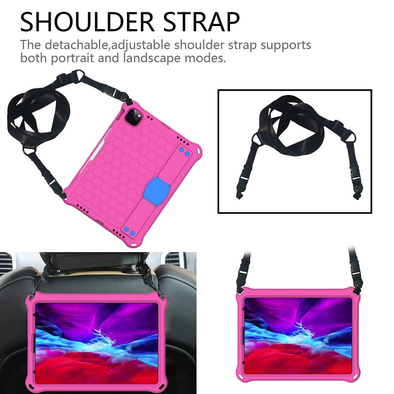 For iPad Pro 11inch 2018 / 2020  Case EVA Kids Safe Shockproof Hand Shoulder Strap Stand Tablet Cover Casing