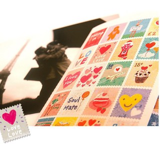 BỘ STICKER TEM TRANG TRÍ 4 TỜ HÀN QUỐC