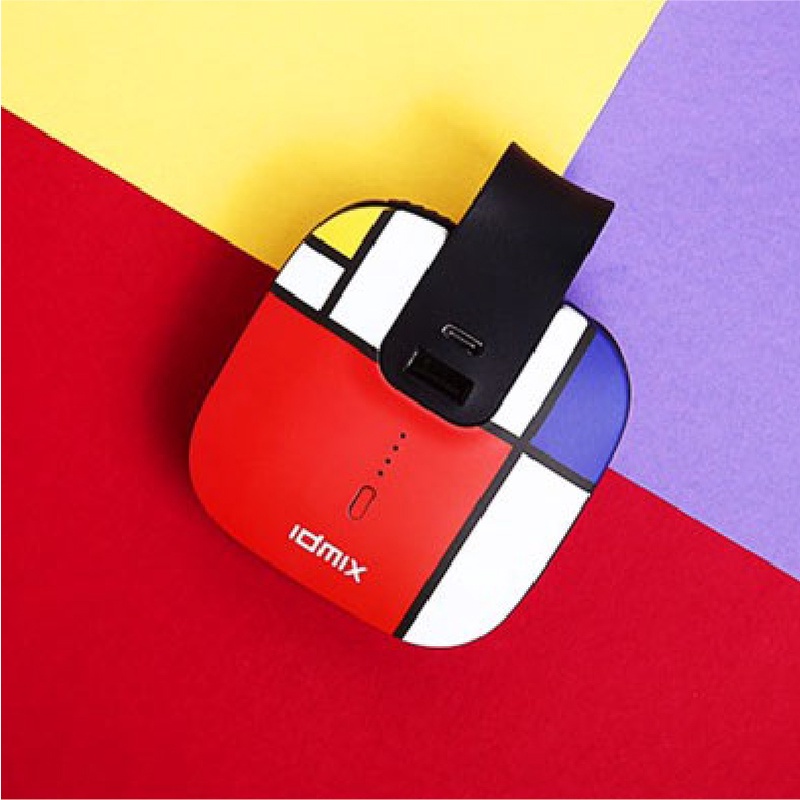 Pin sạc dự phòng Colorful IDMIX Travel gọn nhẹ 5000mAh tích hợp sẵn cáp đa năng 2 cổng nối USB-A, USB-C