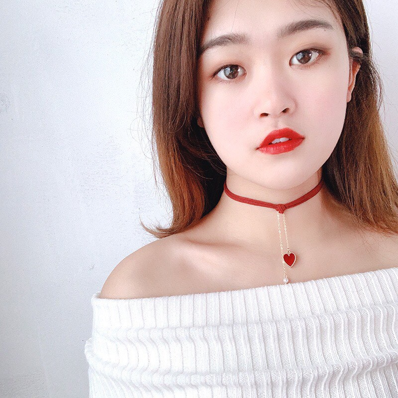 Choker trái tim choker tiểu thư - Mã AM09