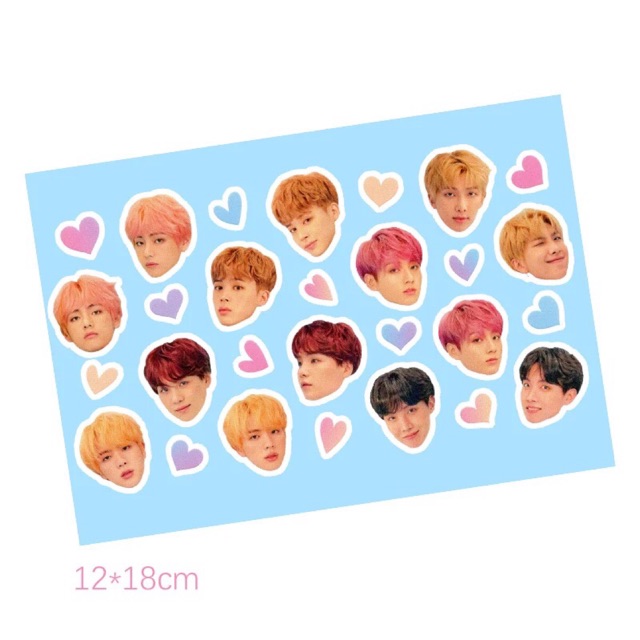 Sticker BTS trong Idol