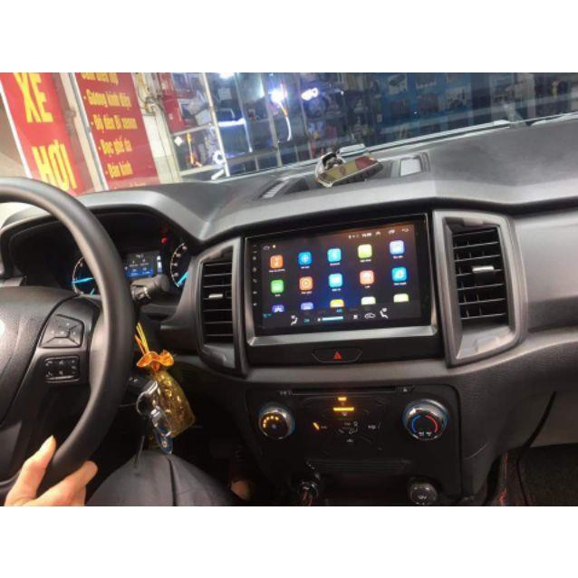 Màn hình Android 10 inch cắm sim 4G cho Ford Ranger 2018-2019 có canbus hiển thị thông tin xe