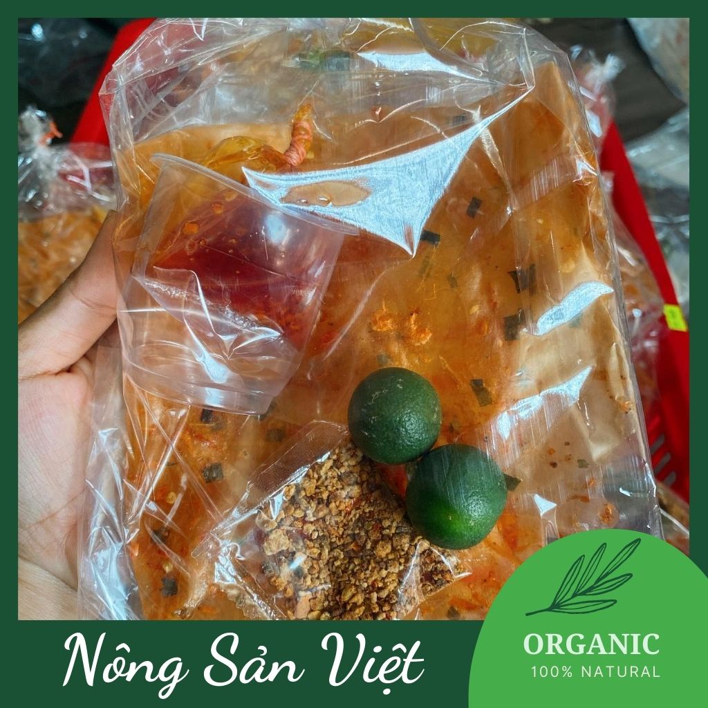 COMBO 2 bịch bánh tráng phơi sương tôm dẻo cay Tây Ninh bánh tráng tôm dẻo chấm sate tắc cay Bon Bon - 04100222