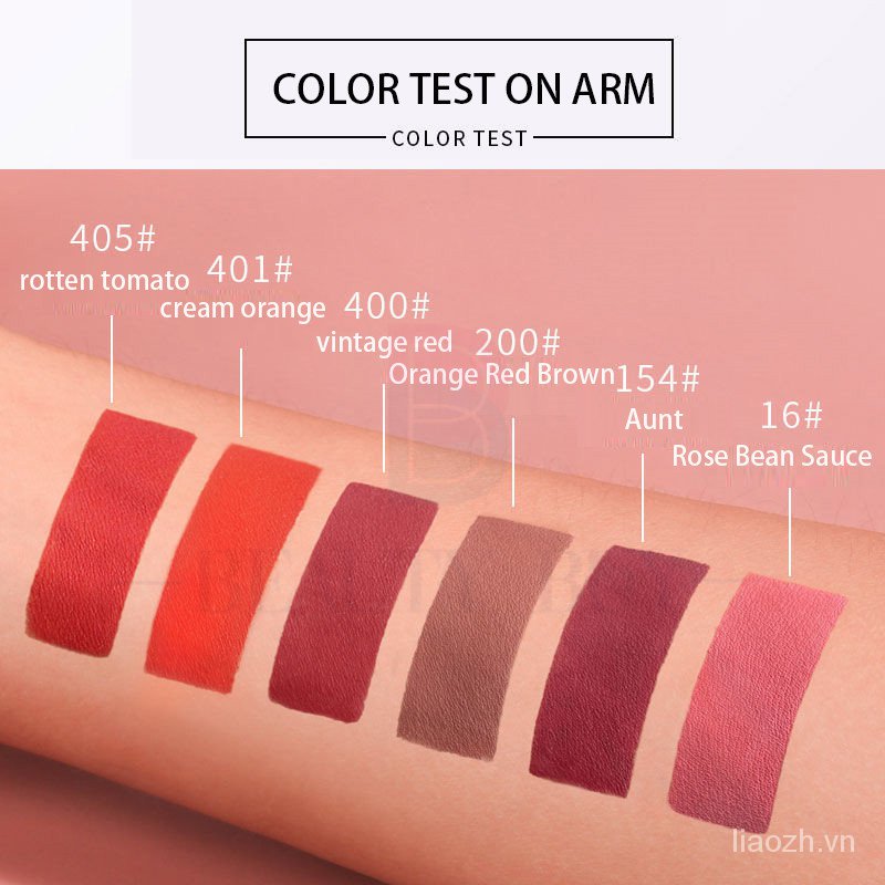 Set 6 son môi dạng lỏng chứa thành phần dưỡng ẩm chống nước độc đáo 6130 | BigBuy360 - bigbuy360.vn