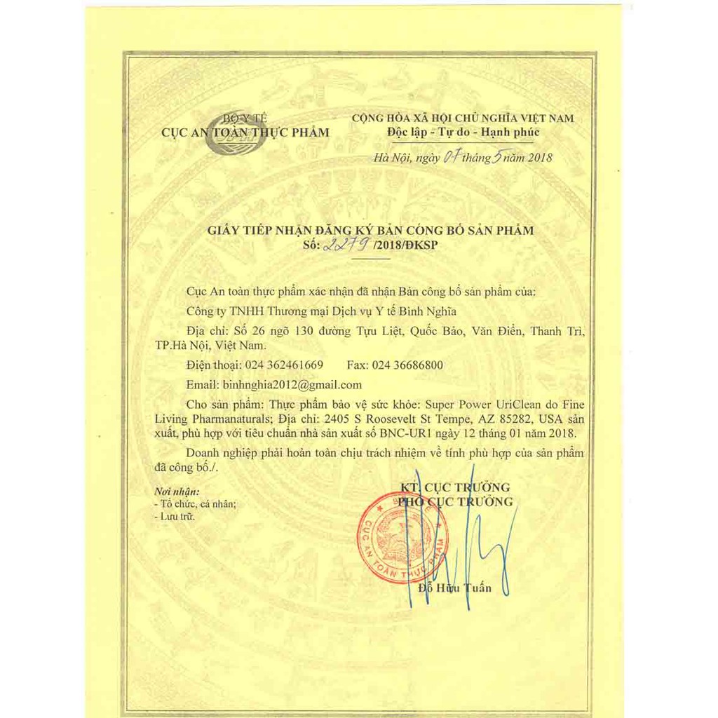 Tán sỏi thận, sỏi mật Super Power UriClean - Thực phẩm bổ thận Lọ 30 viên