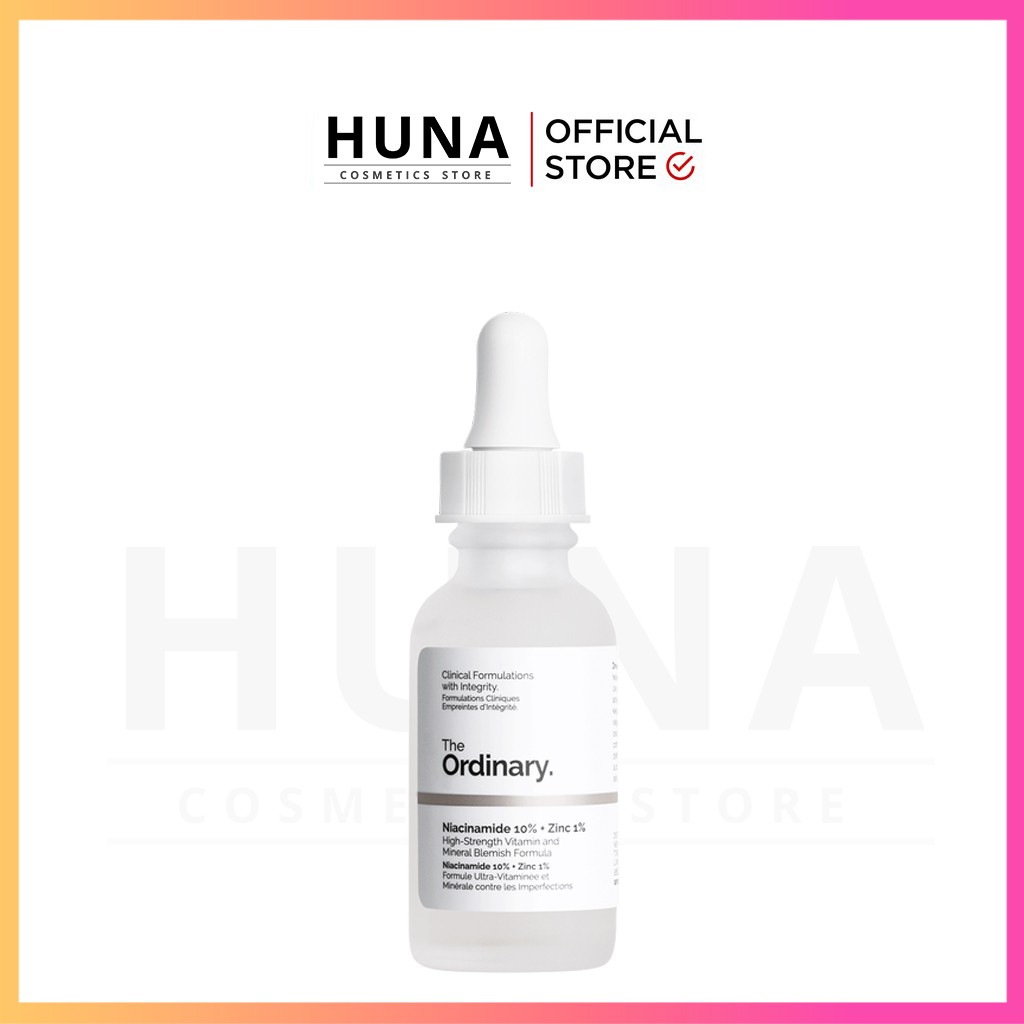 SERUM NGĂN NGỪA MỤN, SÁNG DA NIACINAMIDE 10% + ZINC 1% THE ORDINARY 30ml 60ml