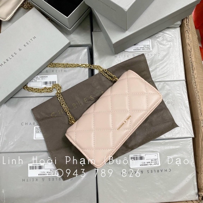 Túi xách ô trám dây xích NEW loại đẹp fullbox