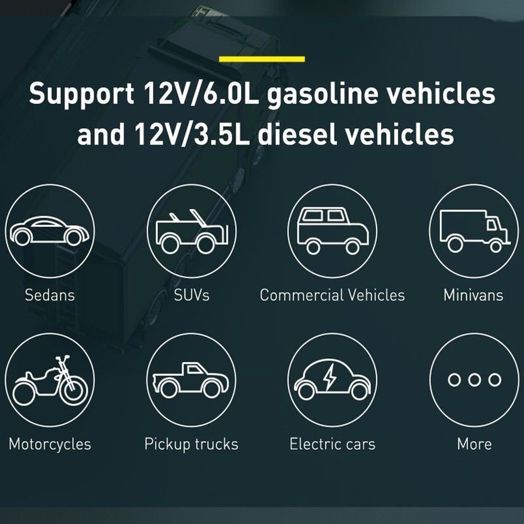 Kích bình cho ô tô 12.000mAh Baseus Super Energy Pro Car Jump Starter