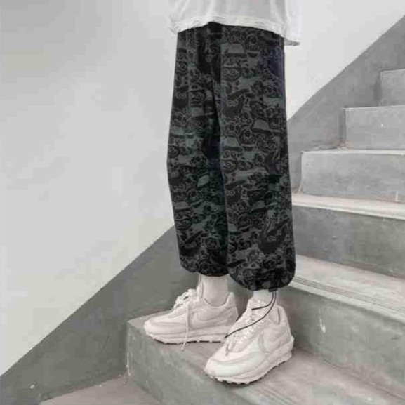 【2 colors】M-5XL Quần ống thụng Quần Jean Ống Rộng Thêu Họa Tiết Retro Âu Mỹ Dành Cho Nam | BigBuy360 - bigbuy360.vn