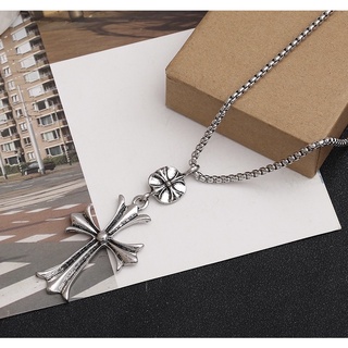 Dây chuyền unisex Chrome Heart Big Cross hợp kim titan cao cấp.