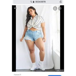 Áo xoắn eo f21 big size đến 90kg