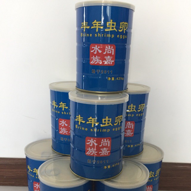 Artemia Xanh Ấp Nở Cho Cá Cảnh Nguyên Lon 425g