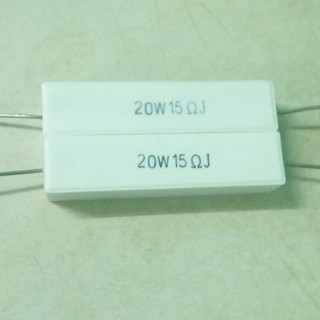 Điện trở sứ 20W15 OHM 2 cái