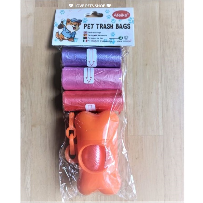 TÚI ĐỰNG PHÂN CHÓ MÈO COMBO 4 CUỘN KÈM HỘP - LOVE PETS SHOP