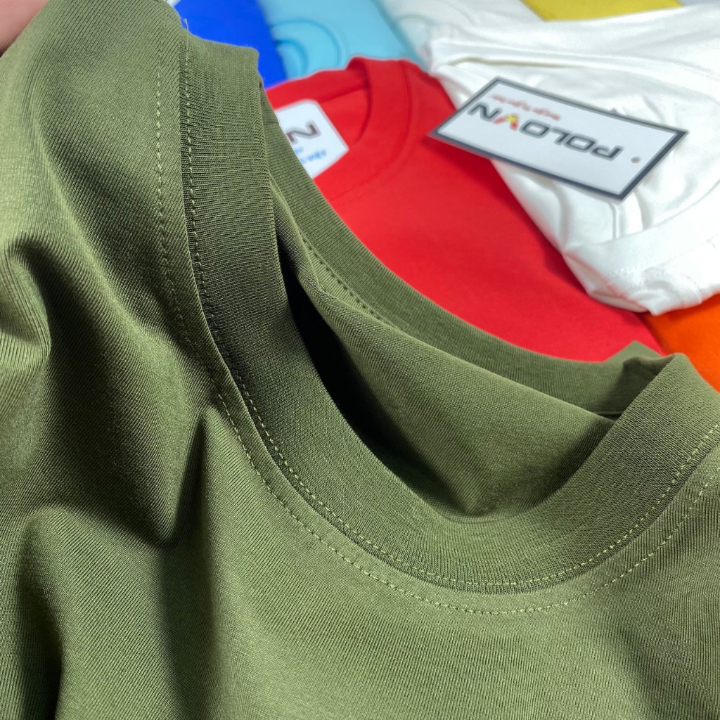 Áo thun nam cổ tròn Cotton Compact Premium POLOVIETNAM - 27 màu , vải mềm mịn dày dặn , form regular fit , không xù lông | BigBuy360 - bigbuy360.vn