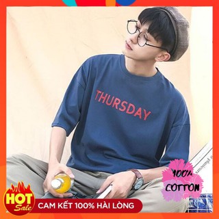 Áo thun Thursday 🔴100% COTTON🔴 Áo thun form rộng thiết kế 7 ngày 100% cotton