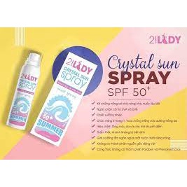 Xịt chống nắng 2Lady Magic Skin – Crystal Sun Spray