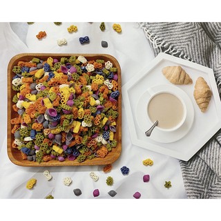 Nui Rau Củ Hữu Cơ Ngũ Sắc🍰 FREESHIP 🍰 Nui Rau Củ Ngũ Sắc Ăn Dặm Cho Bé 5,6,7,8 tháng tuổi  500G - Fit Nuts