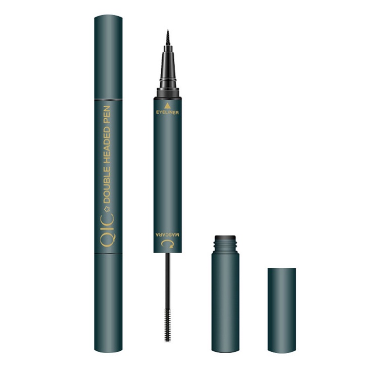 Bút Kẻ Mắt Và Mascara 2 Trong 1 Màu Đen Chống Nước Lâu Trôi Nhanh Khô