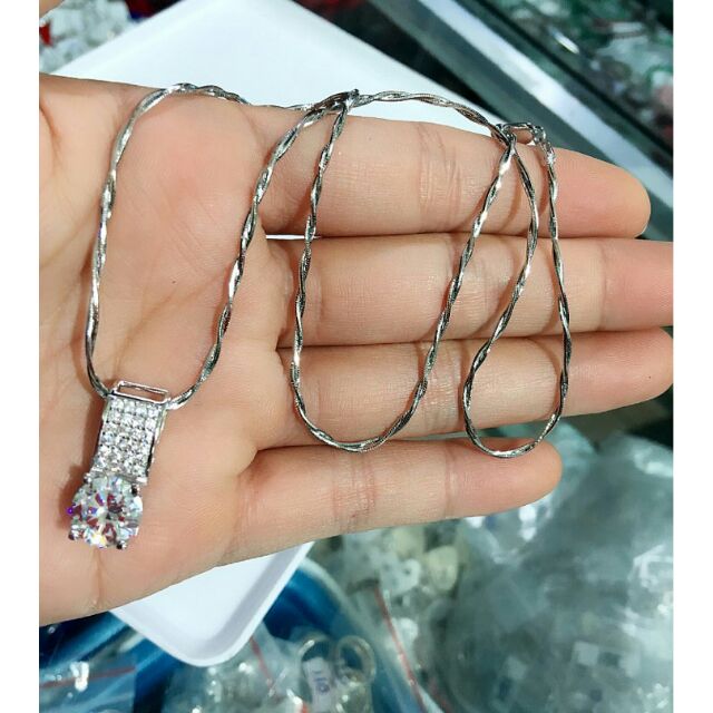 Dây chuyền bạc xi bạch kim cao cấp dành riêng cho các chị em