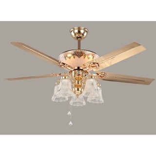 Quạt trần đèn SuperVilighting, Mã Số: S108- Động cơ AC CS: 90W, sải cánh : 1.36m, Điện áp 220V,Bảo hành động cơ 48 tháng