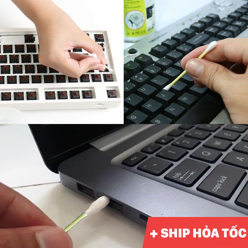 Cây vệ sinh chuyên dụng cổng cắm laptop, khe bàn phím, keycap, switch,,... chống xước bề mặt