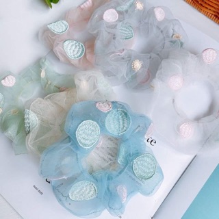 🎈Chun cột tóc voan thêu quả tròn
