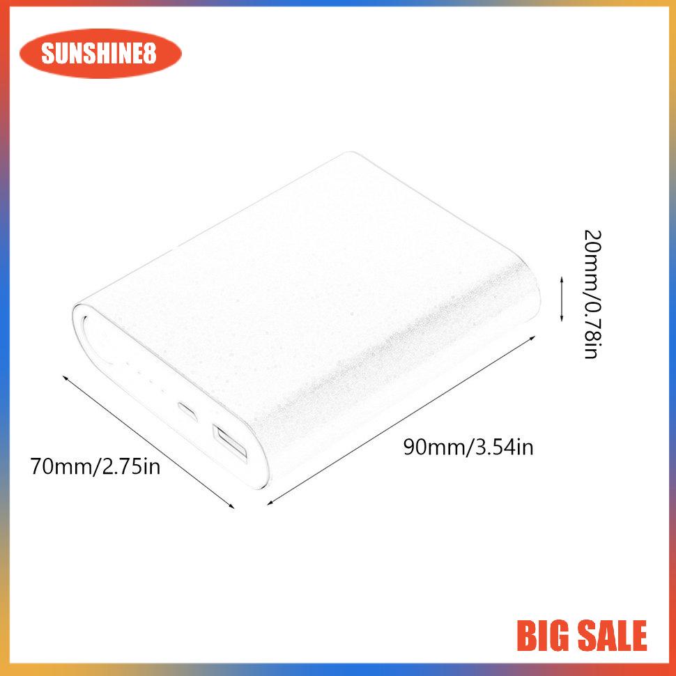 【SUN】[NEW]10400mAh USB External Backup Battery Charger 4*18650 Battery Power Bank Case