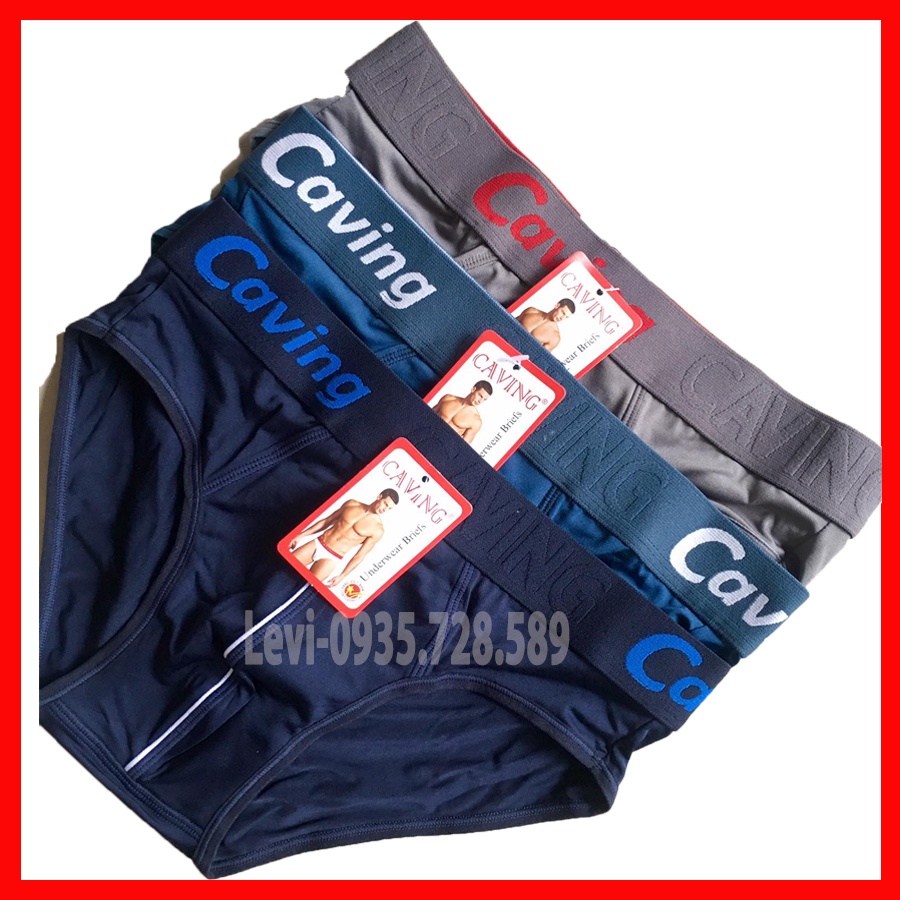 Combo 10 Quần Lót Nam CAVING Vải Thun Lạnh Cao Cấp, Cạp 4cm, Co Dãn, Thấm Hút Tốt, Kháng Khuẩn