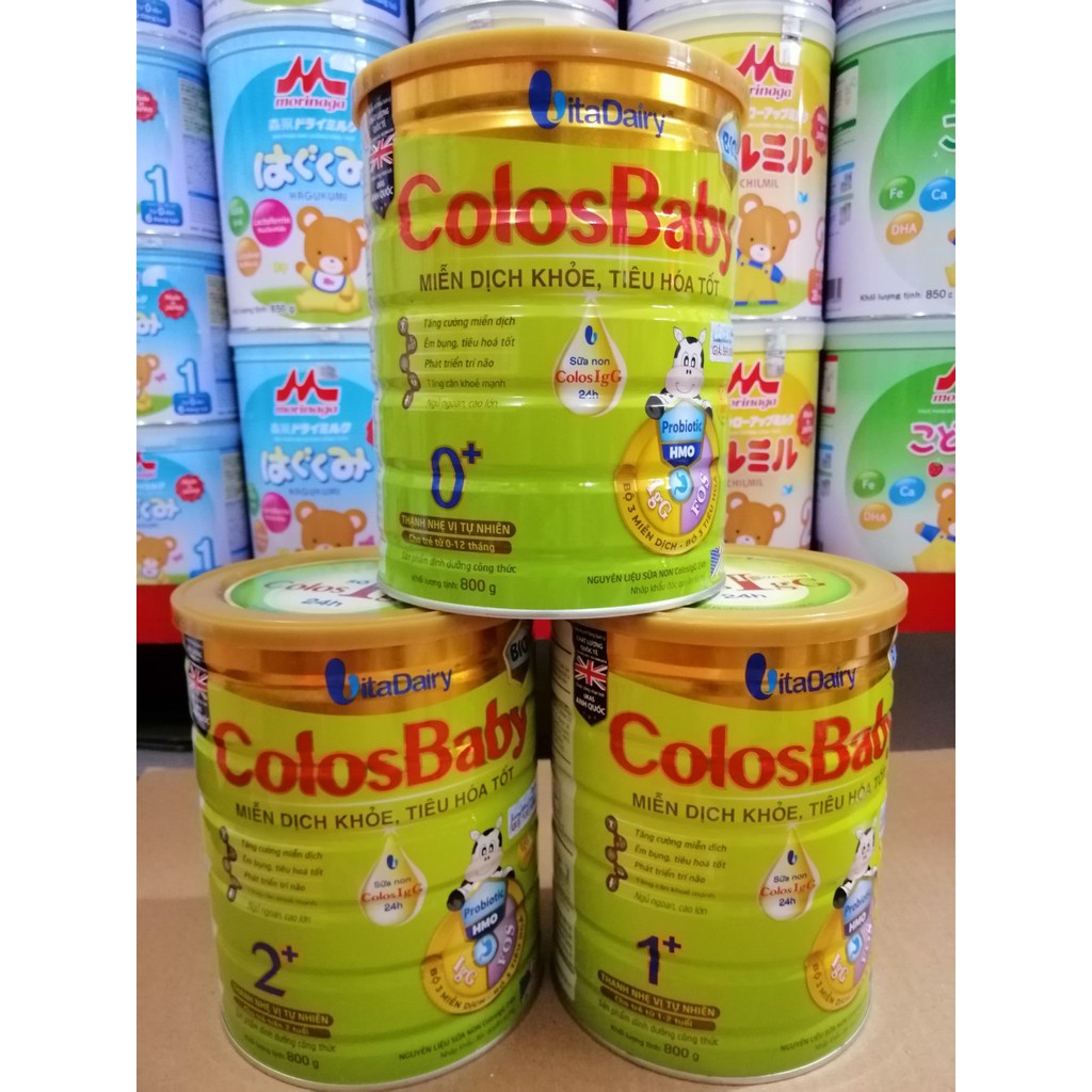 SỮA BỘT COLOSBABY BIO GOLD 0+, 1+ và 2+ lon 800g