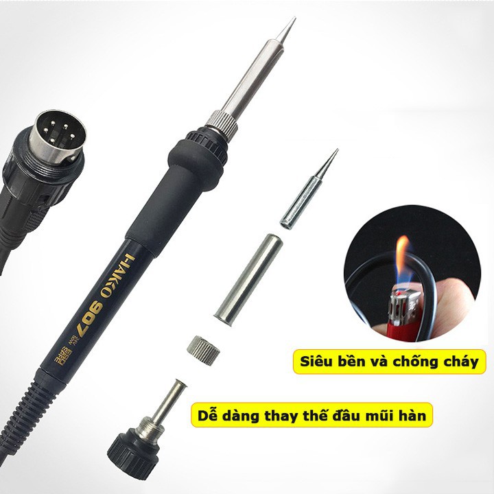 Trạm hàn Hakko 936 máy hàn mỏ hàn chuyên dụng công nghệ nhật bản điều chỉnh nhiệt độ