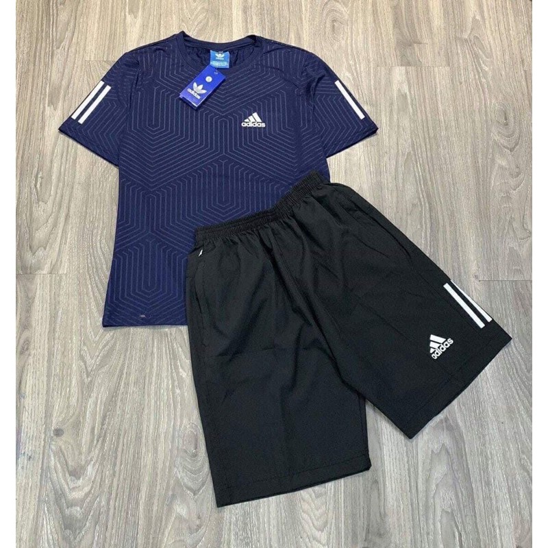 Bộ nam Adidas cổ tròn 3 màu