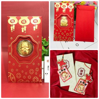 [TẾT-2021] BAO LÌ XÌ TẾT HÌNH CON TRÂU, MÈO THẦN TÀI, ÔNG THẦN TÀI MẠ VÀNG [SỈ]