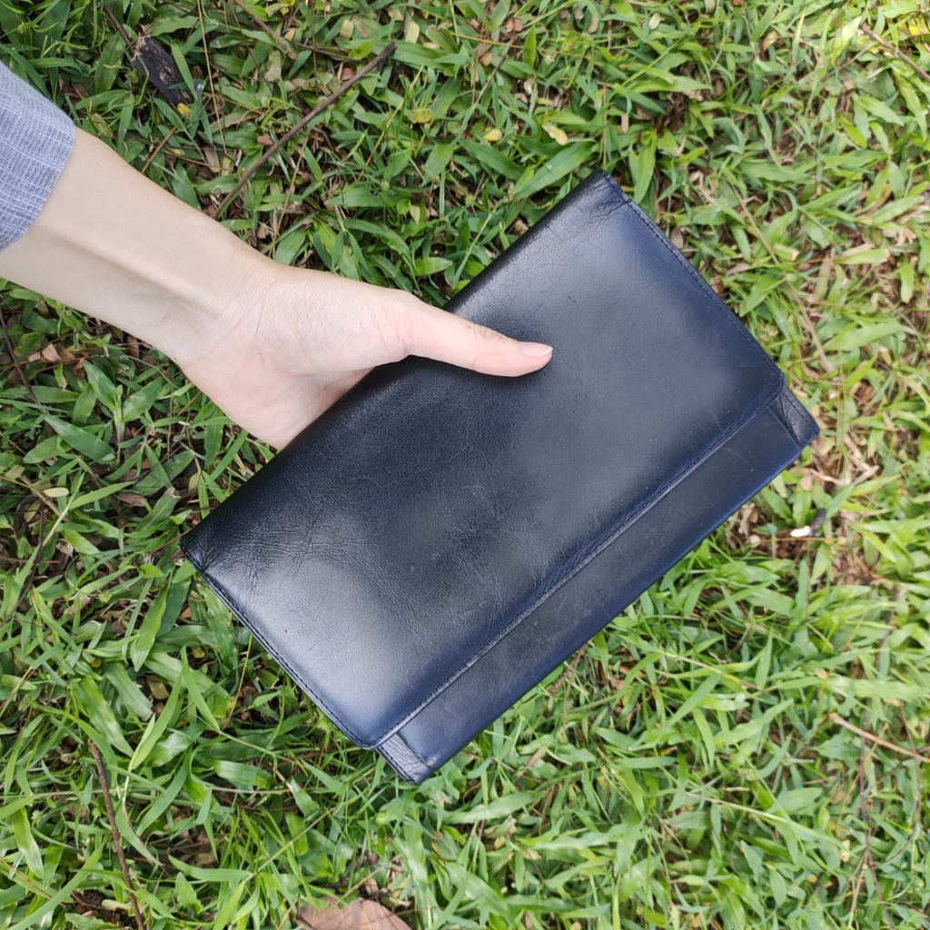 Ví bóp Clutch cầm tay Da thật second-hand Đồ Si Bon- VD027