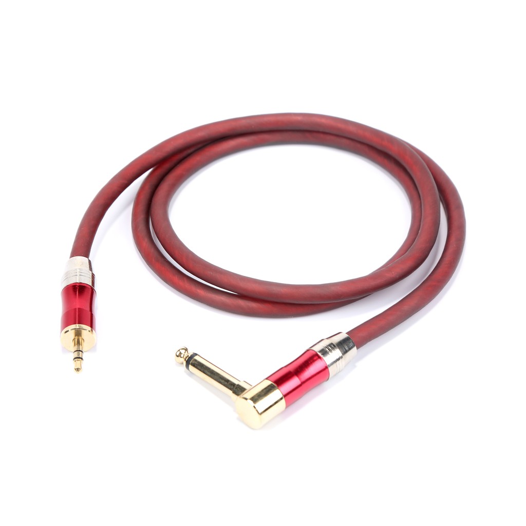 【1.5m/3m/5m/10m】Cáp Chuyển Đổi Âm Thanh Đầu Cắm 3.5mm Sang 6.35mm 1 / 4 "Cho Đàn Guitar 6.35mm 1 / 4"