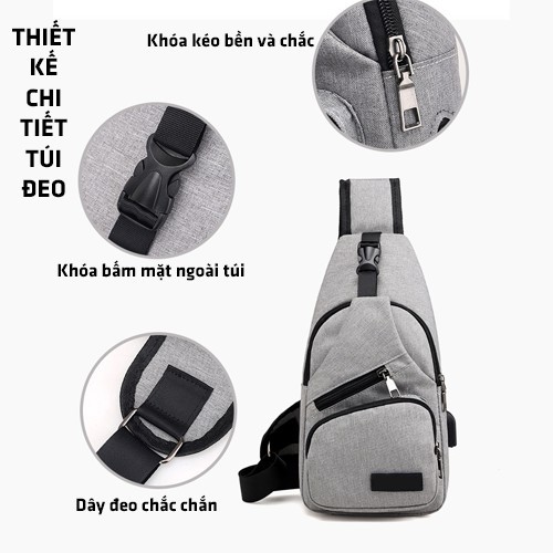 Túi Đeo Chéo Nam Nữ Balo Cặp Bao Tử Mini Thể Thao Hàn Quốc Đi Chơi Đi Học Đi Làm TT Shop