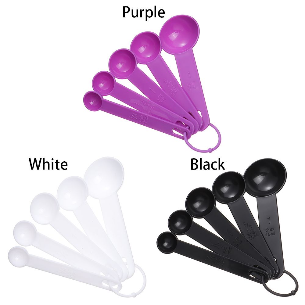 Set 5 Muỗng Đo Lường Bằng Nhựa Đa Năng Tiện Dụng Cho Nhà Bếp