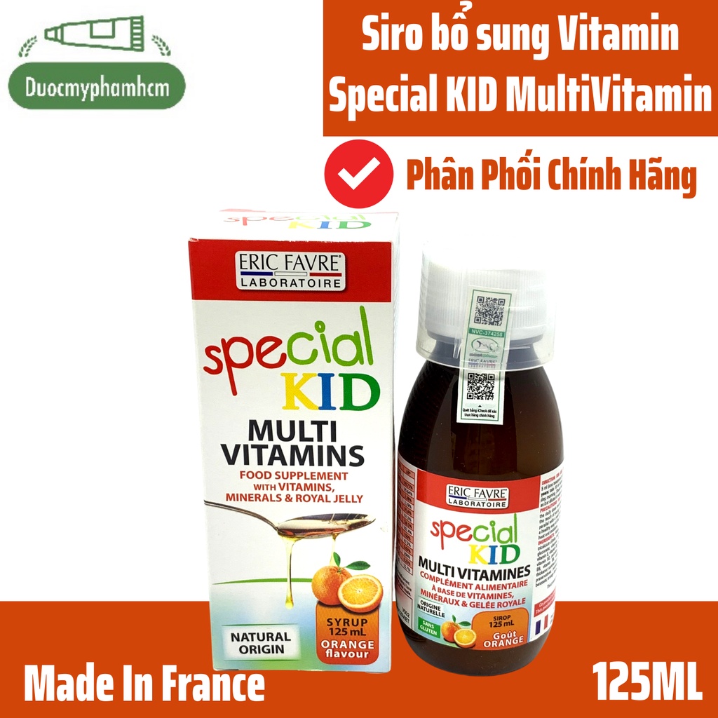 Special kid Multi vitamin Bổ sung vitamin và khoáng chất- Nhập Khẩu Pháp - Chai 125ml