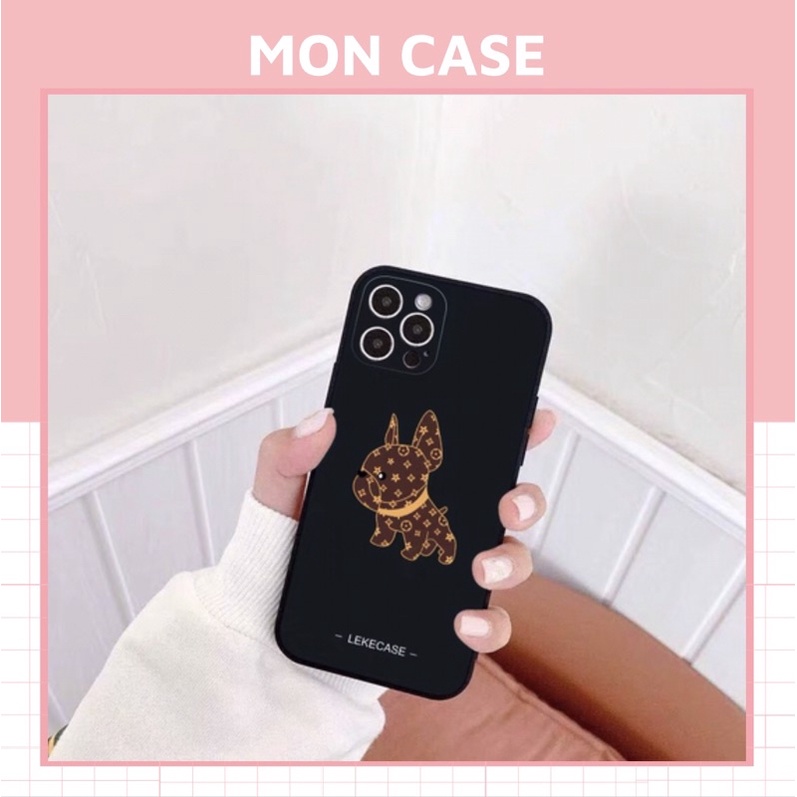 Ốp họa tiết chó L.V bảo vệ cam iphone 6s/6plus/7plus/8plus/x/xs/xsmax/11/11pro/11promax/12ro/12promax – Mon Case