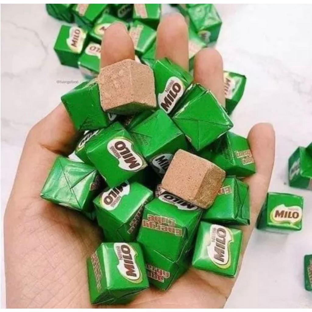 Kẹo Milo Energy Cube Cacao Nestle Thái Lan Viên Lẻ Hình Vuông 2,75G Dùng Thử Tiệm Ăn Vặt Mẹ Bống