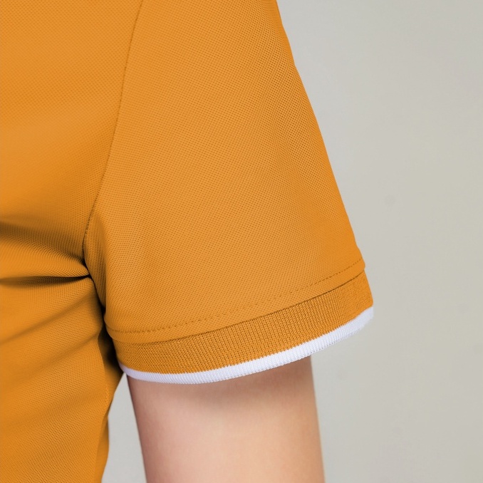 Áo polo YODY nữ có viền tay viền cổ phông vải cotton mềm mịn thoáng mát APN5398