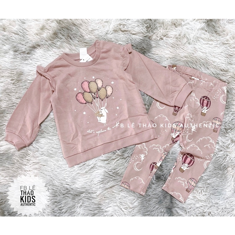 Set nỉ da cá bé gái auth