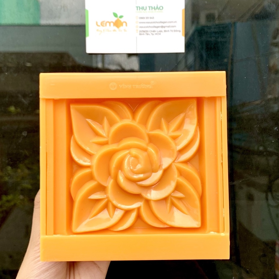 Khuôn ép xôi, ép cơm hình vuông mẫu hoa hồng, chữ Hỷ, Phúc Lộc Thọ