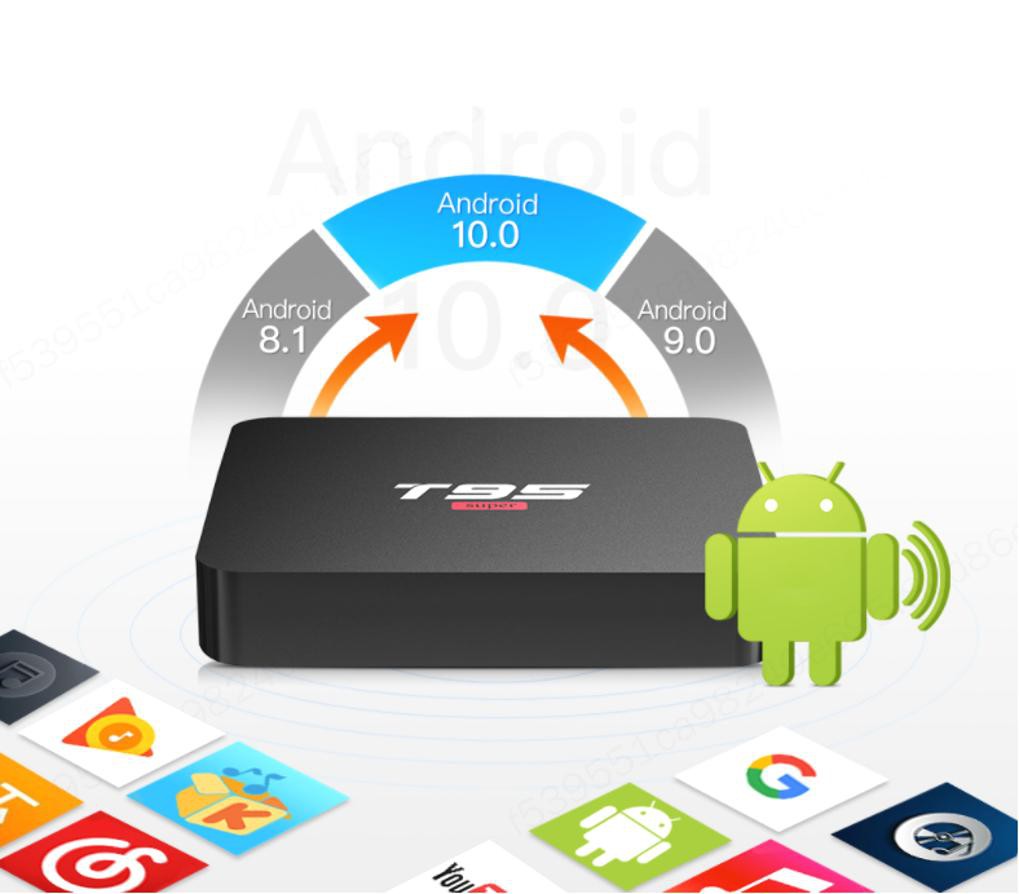 Đầu Tv Box T95 Android 10.0 2gb Ram 16gb Rom Hd Usb 30 4k Wifi Network Tv Set-Top Box 4k