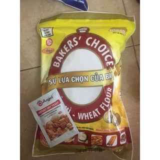 Combo làm bánh mì 1kg bột mì số 13 baker choice số 13 và 10g men instant không cần kích hoạt