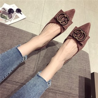 Giày Búp Bê Mũi Nhọn Size Lớn