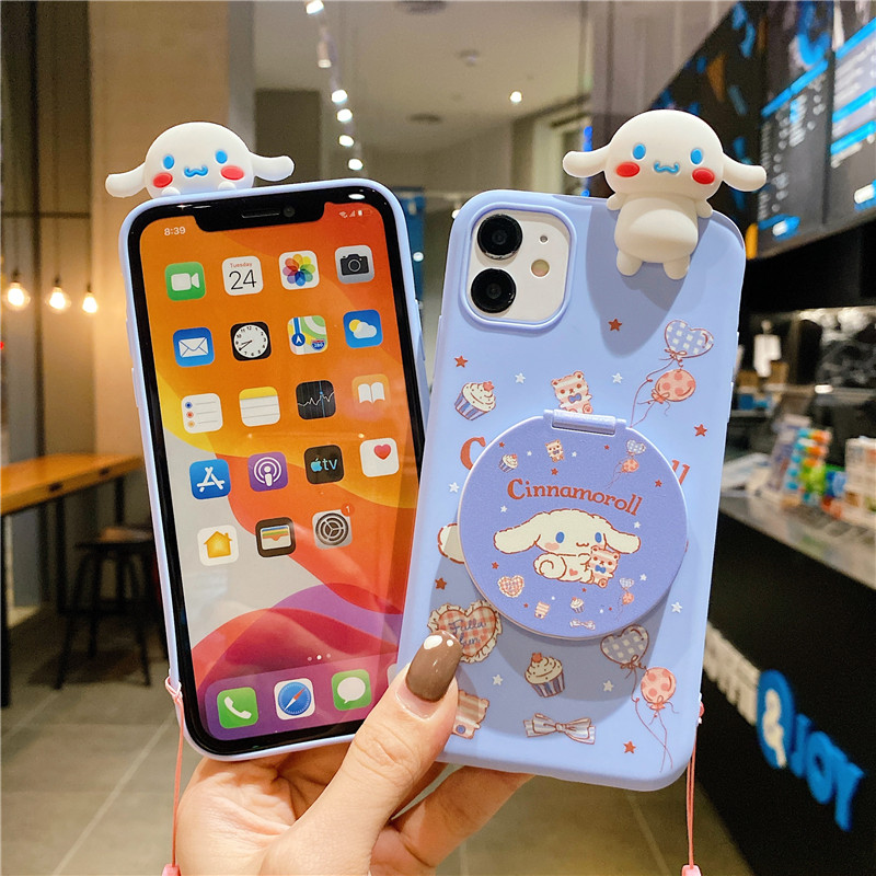 Ốp Lưng Silicone Mềm Có Gương Soi Cho Xiaomi 10 10pro 9 8 A3 Redmi Note8Pro Note8 Note7 Note5 Note9 Note9Pro K20 K30 K30Pro