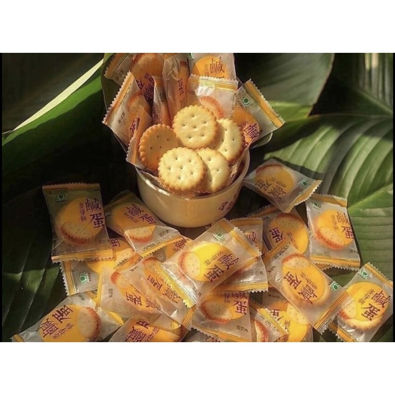 BÁNH QUY TRỨNG MUỐI TÁCH LẺ - túi 500gr