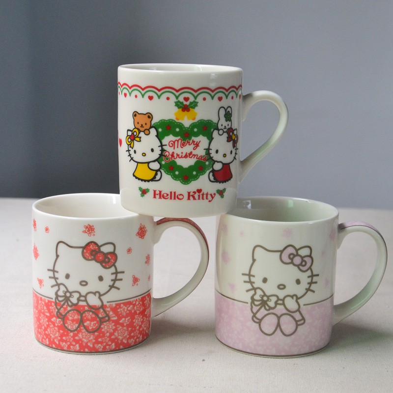 Cốc sứ uống trà cà phê in hình hello Kitty dễ thương - Cốc quà tặng